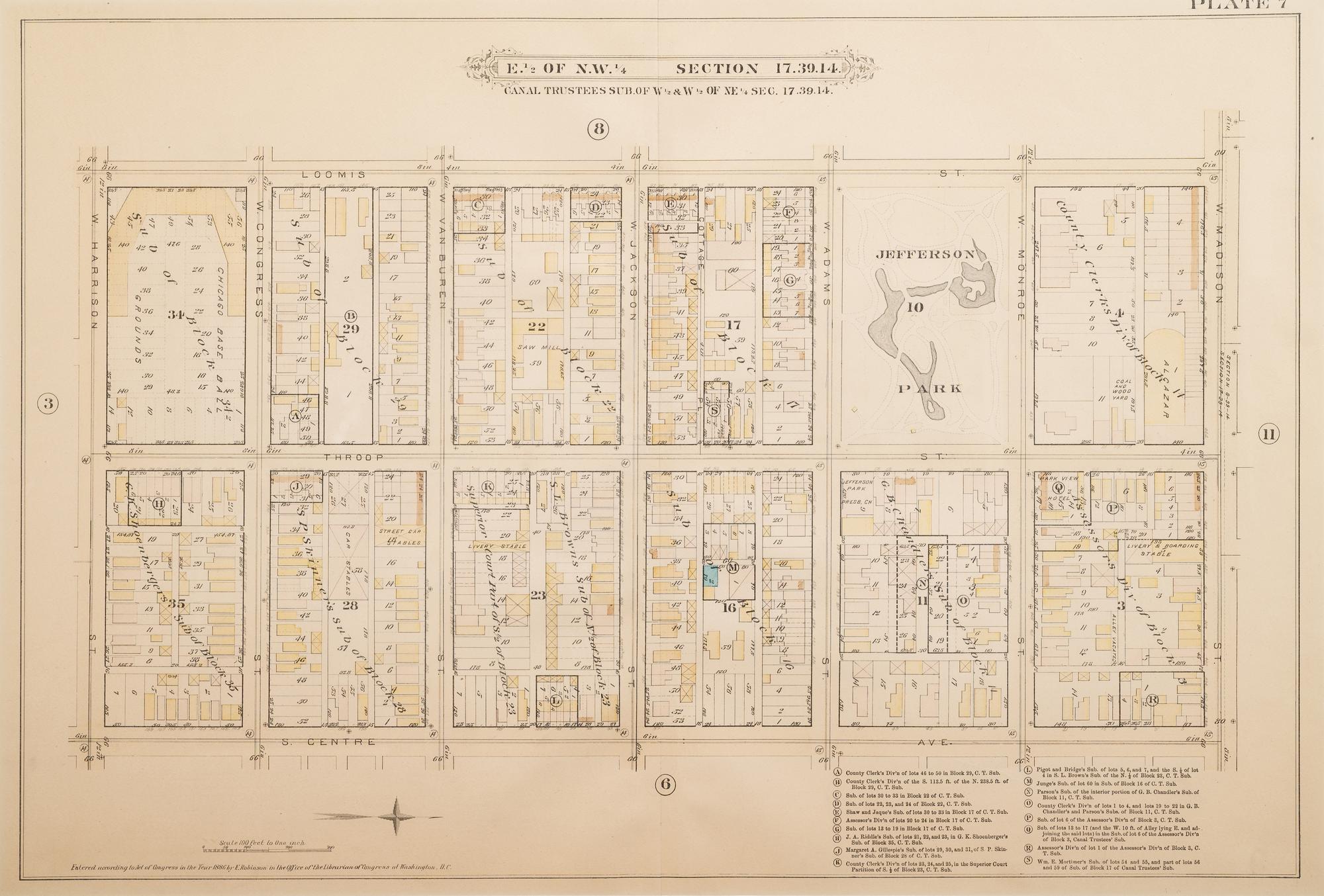 Five Framed Maps Pertaining to Illinois and the Surrounding States