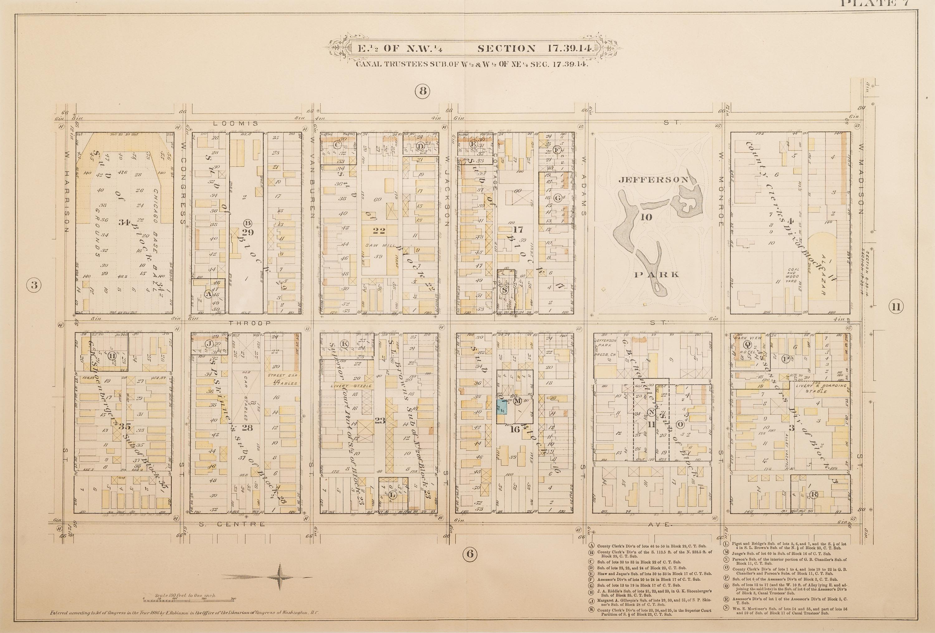 Five Framed Maps Pertaining to Illinois and the Surrounding States