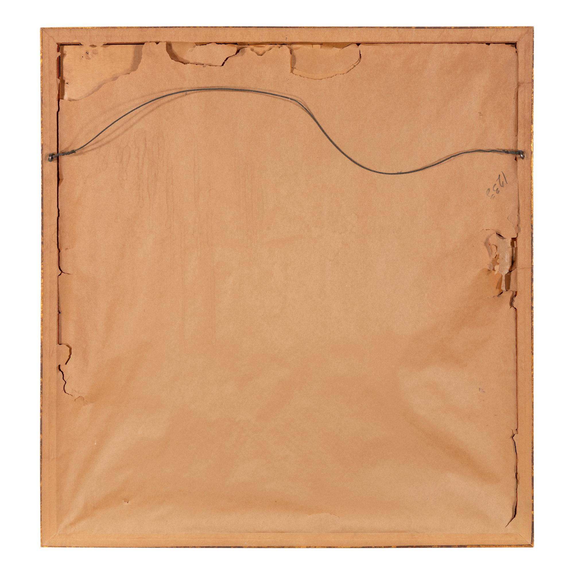 An English Silk, Wool and Metalic-Thread Embroidered Satin Altar Veil