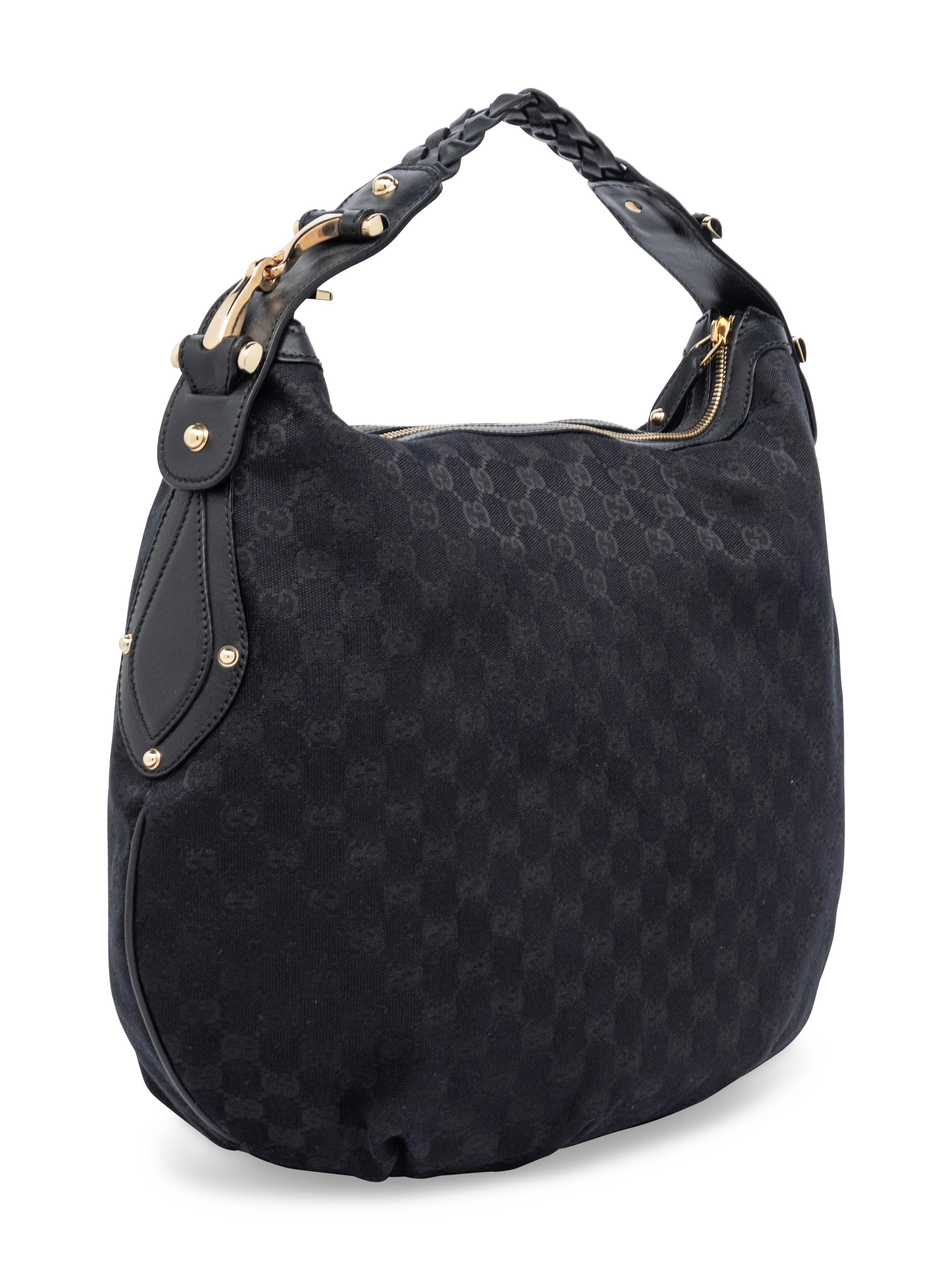 Gucci, Canvas Monogram Hobo Bag
