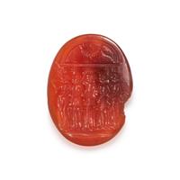 A Neoclassical Carnelian Intaglio with a Processional Scene