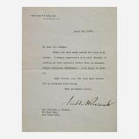 [Presidential] Roosevelt, Franklin D., and Harry Truman, and Dwight Eisenhower, et al. Group of 6 Items, signed