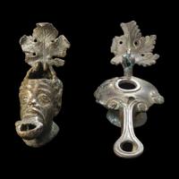 Two Roman Bronze Oil Lamps