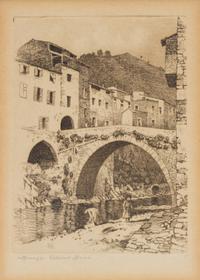 Three Works: Fish Creek, Apache Trail, Arizona, 1926, Old Bridge, Isolabona, Italy and The Little Canyon, 1930