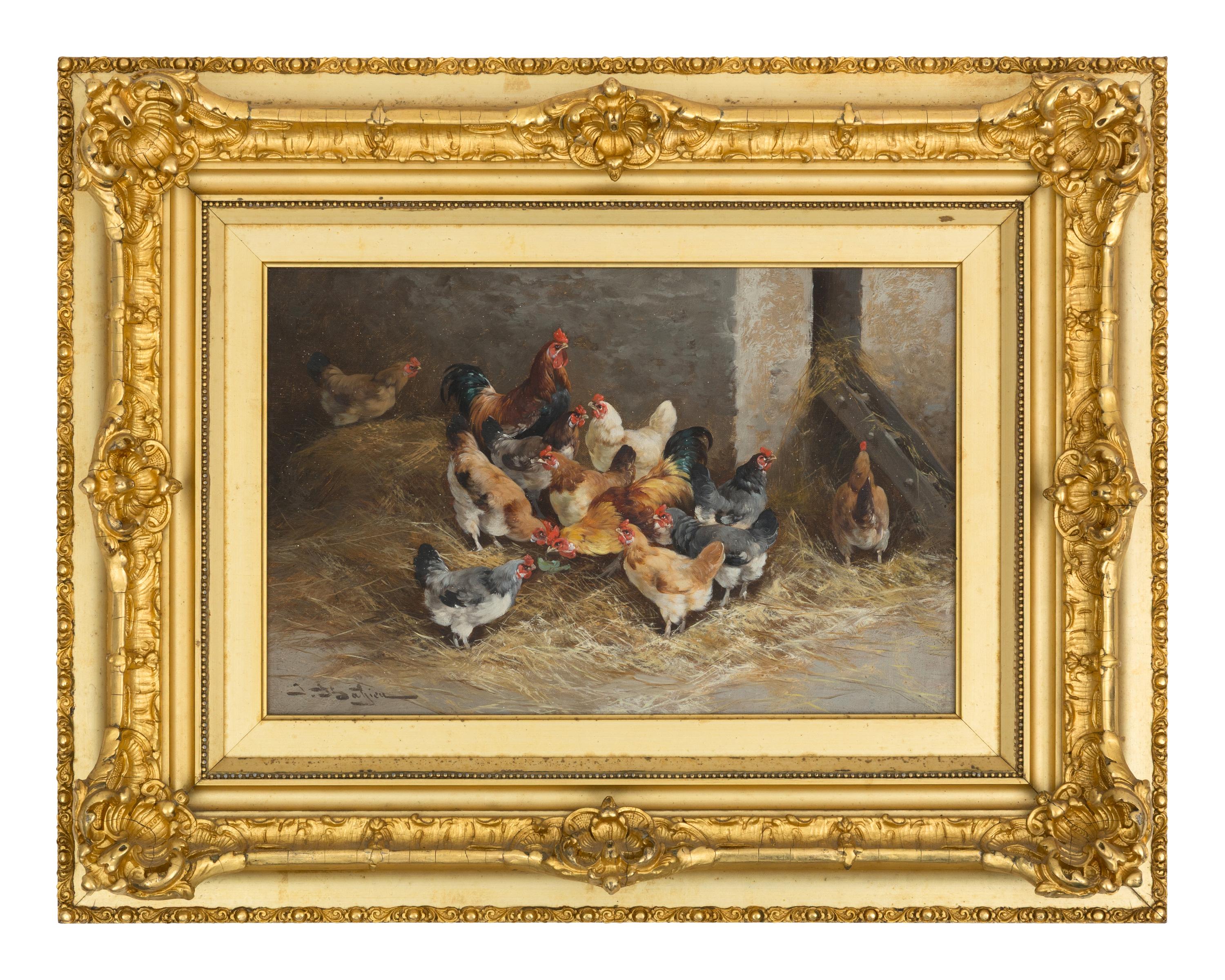 Chickens in a Coop