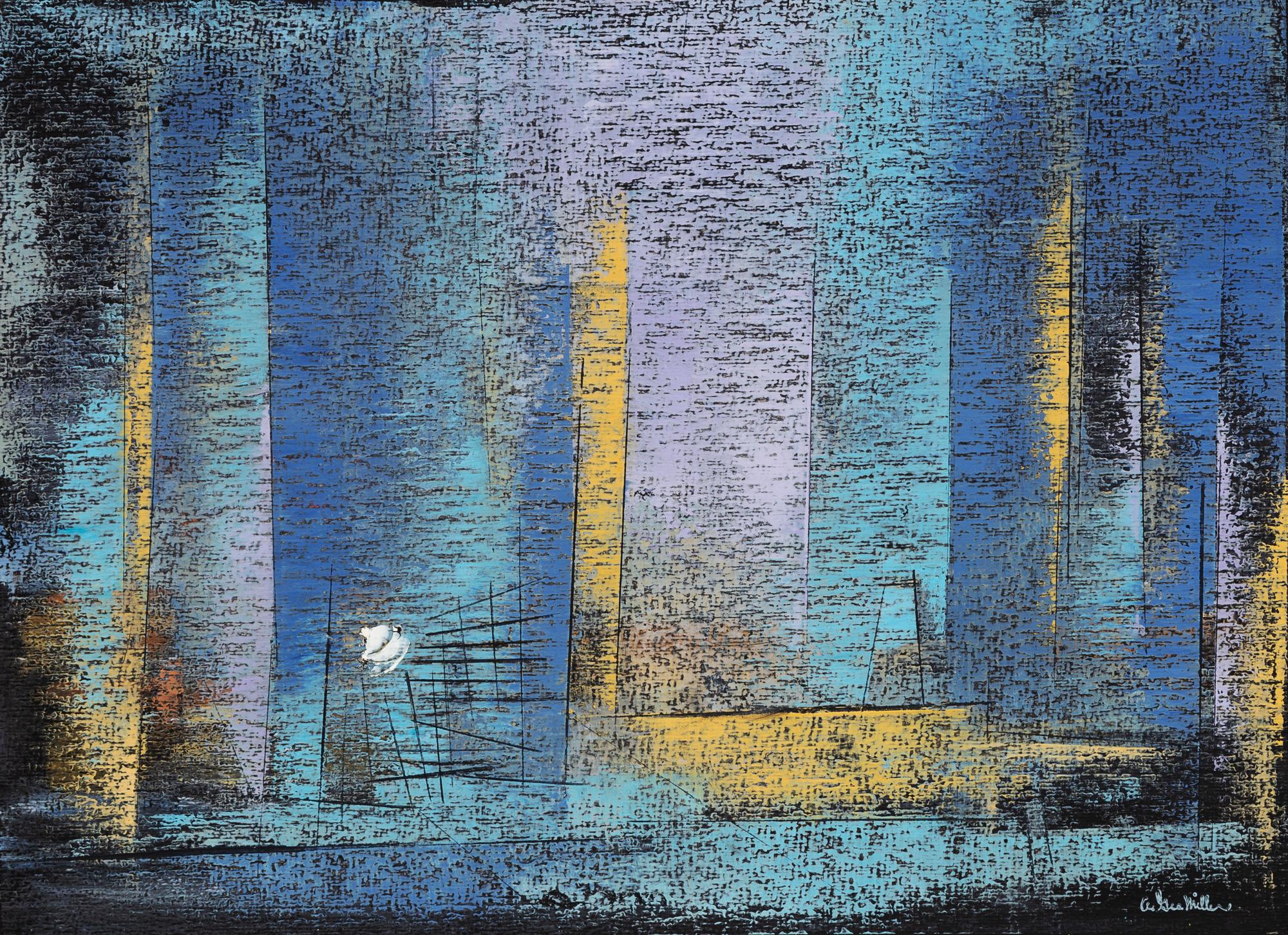 A. George Miller, (American, 1905-1982), Untiled (Abstract Landscapes), c. 1930 (a group of seven works)