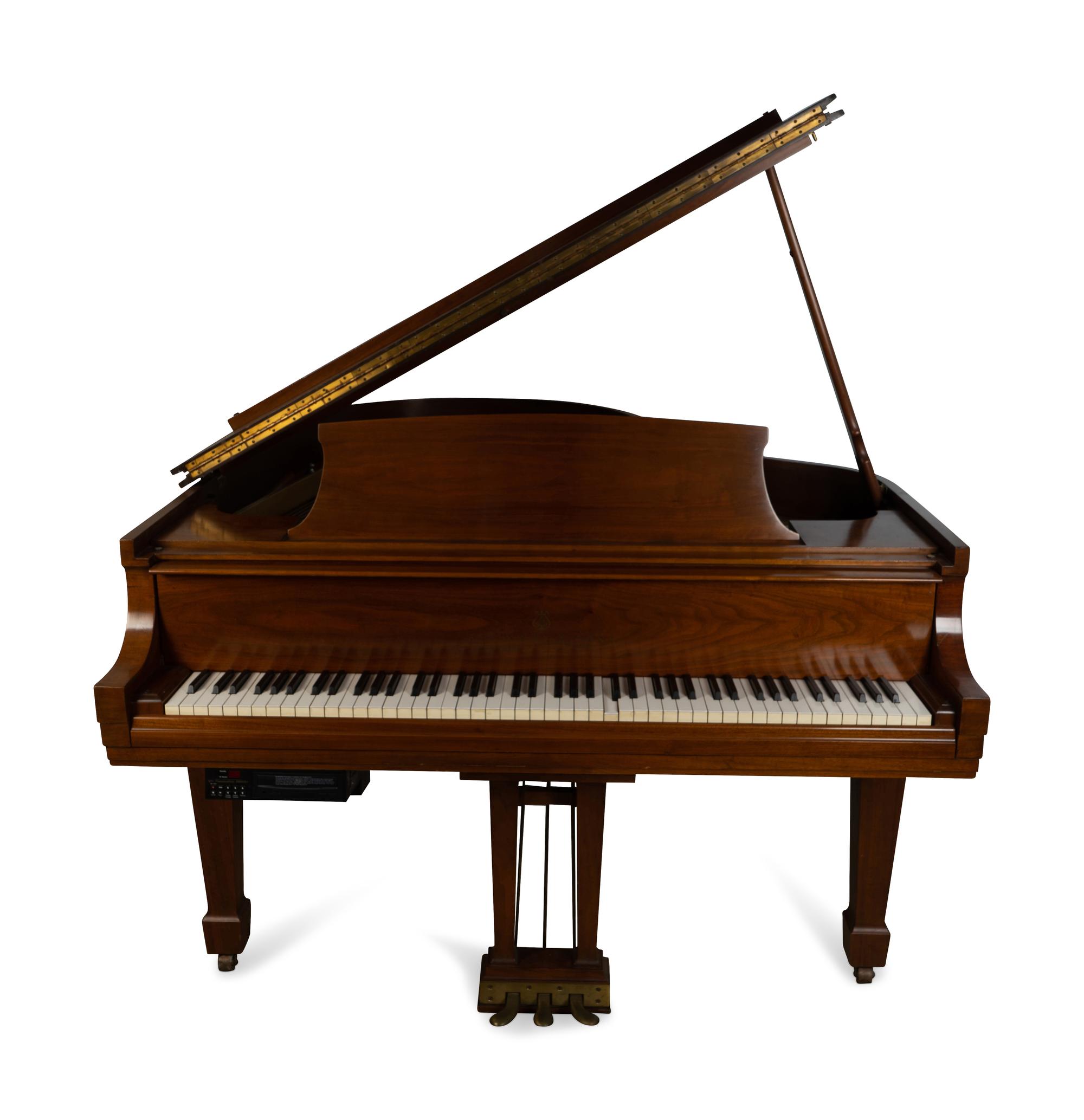 A Model M Steinway Walnut Cased Piano — 20TH CENTURY