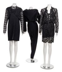 Three Geoffrey Beene Lace Ensembles, 1980-90s