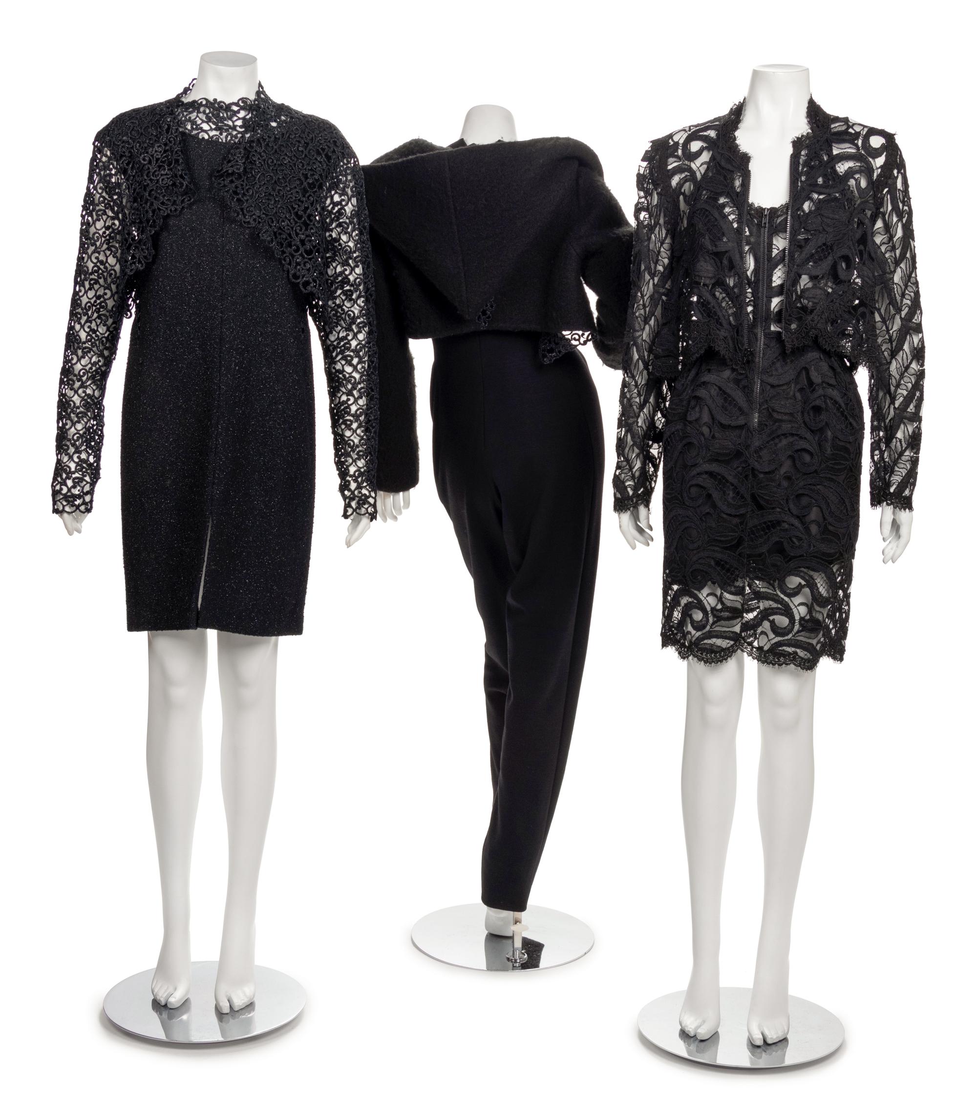 Three Geoffrey Beene Lace Ensembles, 1980-90s