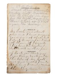 [CIVIL WAR]. Famed 20th Maine archive incl. letters and partial diary featuring Gettysburg content.
