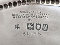 An Edwardian Armorial Engraved Silver Footed Tray