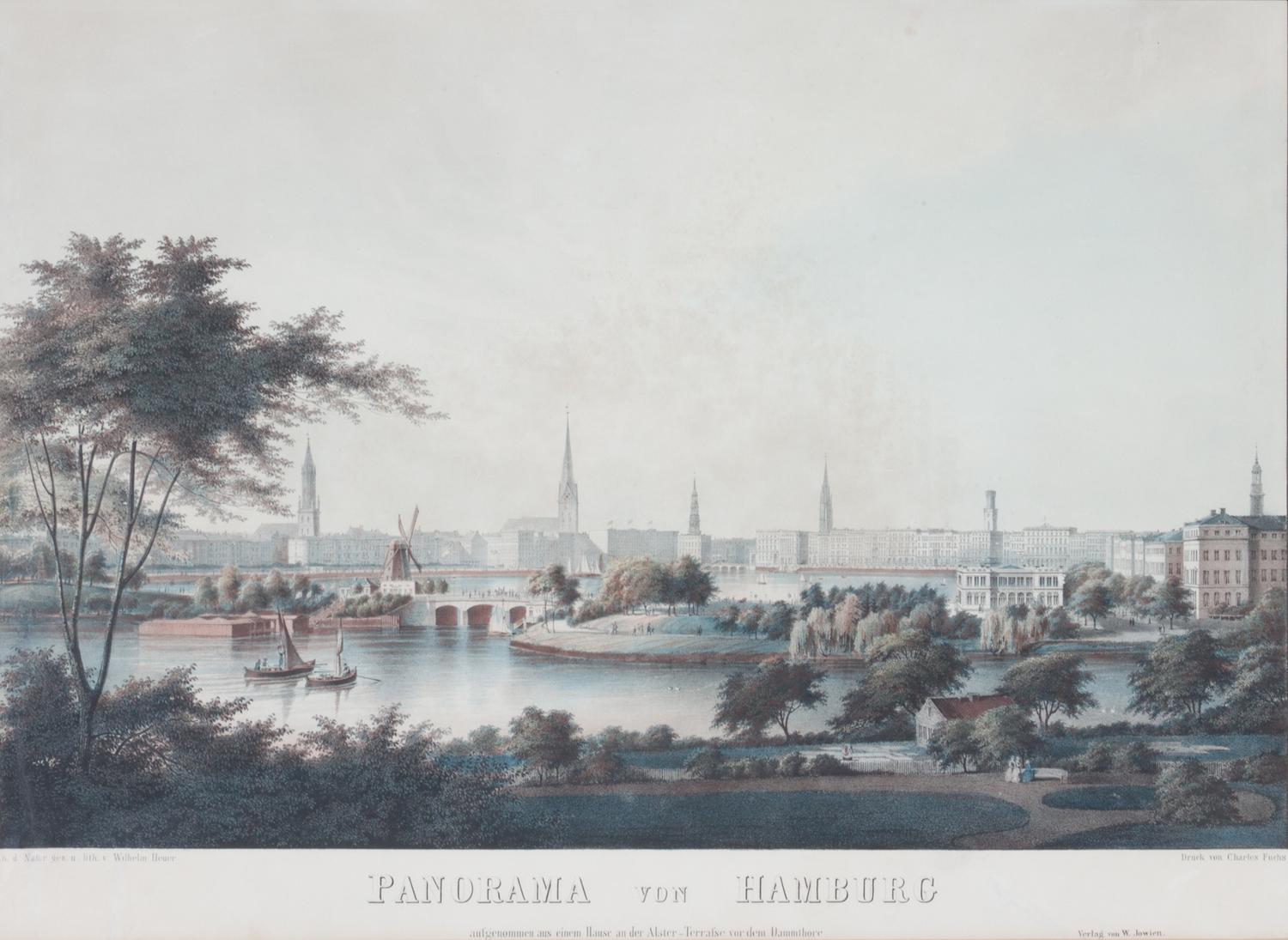 A Handcolored Engraving by Wilhelm Heuer 18 1/2 x 25 inches. — AFTER CHARLES FUCHS (GERMAN, 1836-1886)