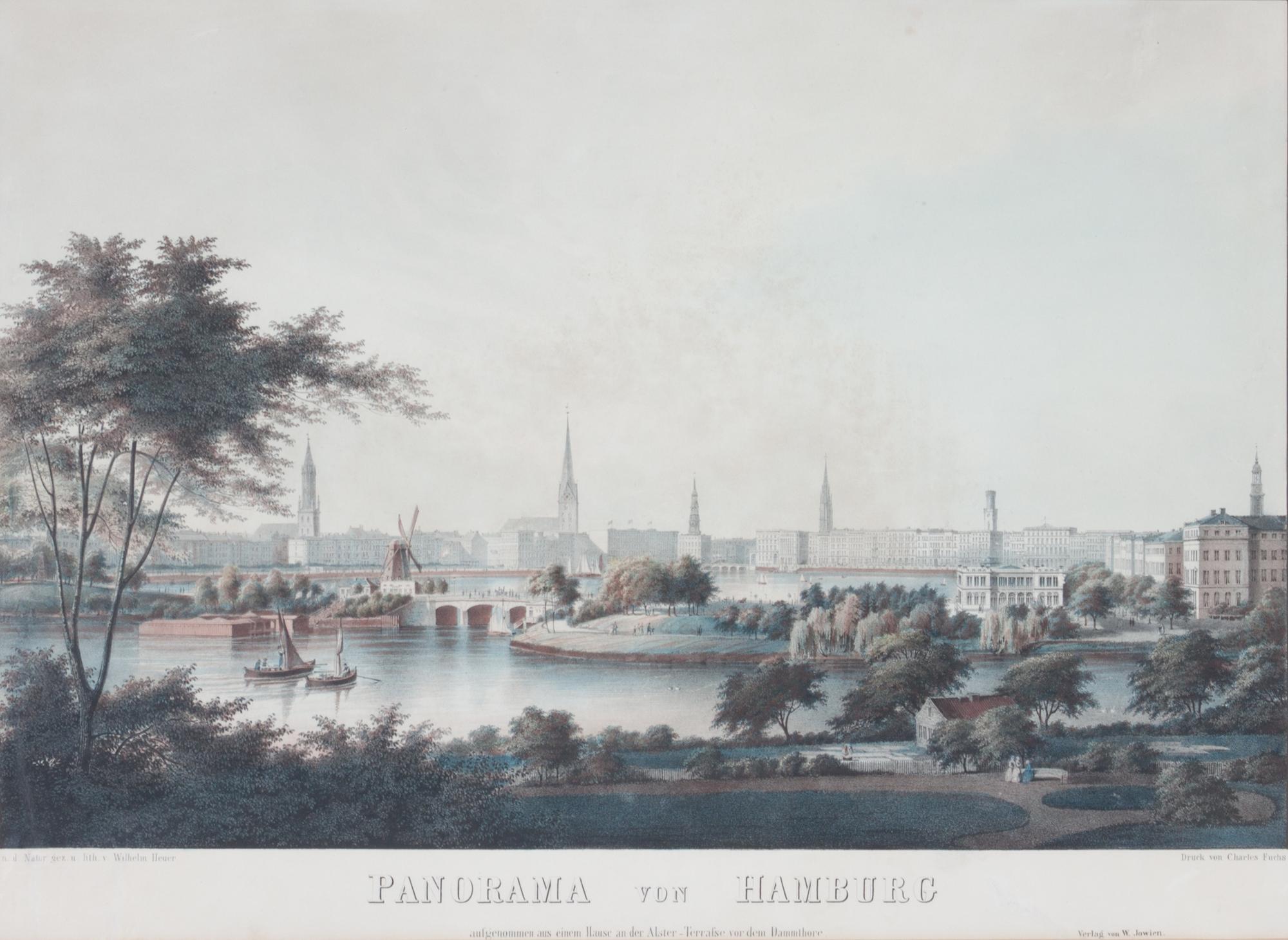 A Handcolored Engraving by Wilhelm Heuer 18 1/2 x 25 inches. — AFTER CHARLES FUCHS (GERMAN, 1836-1886)