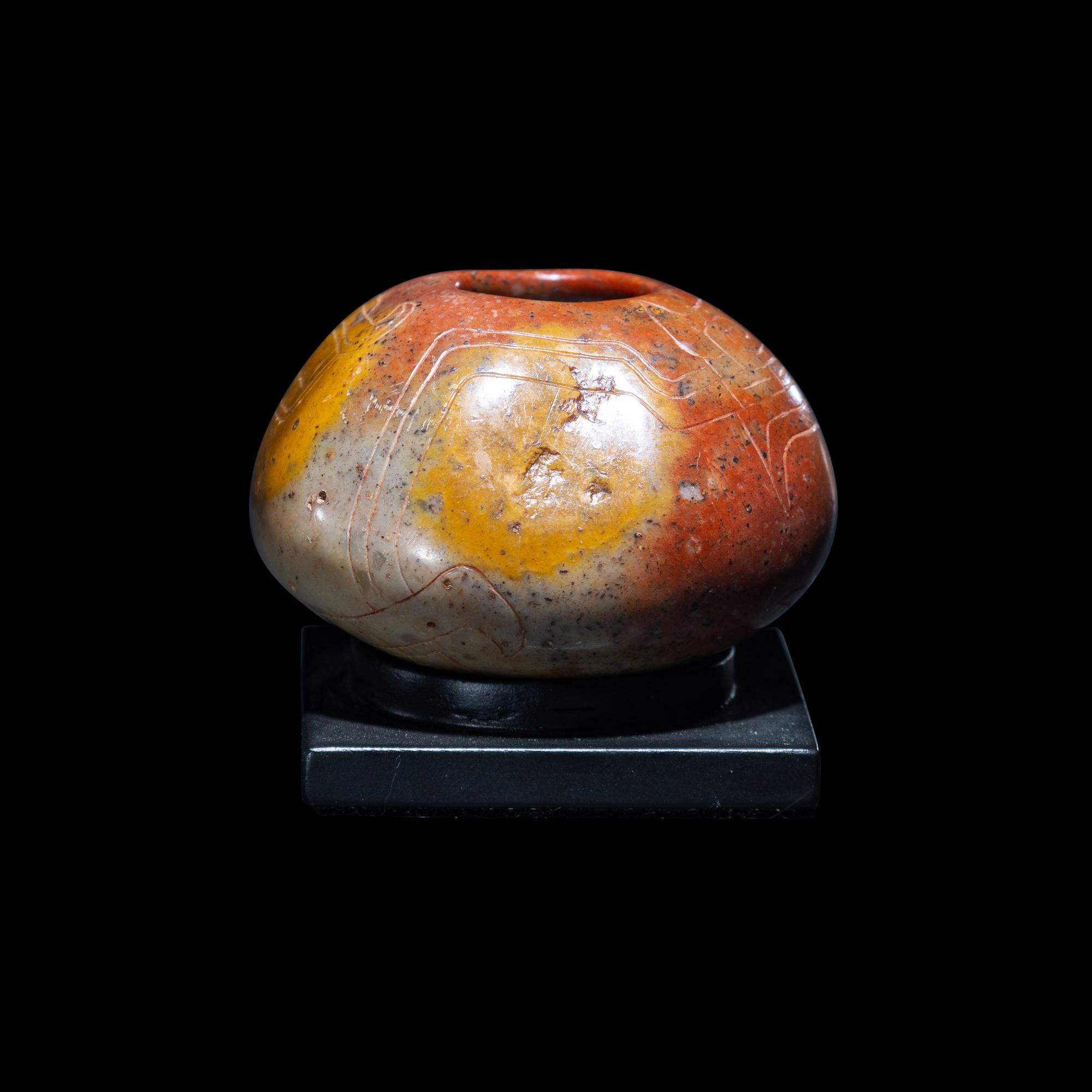 A Chavin Steatite Carved Vessel