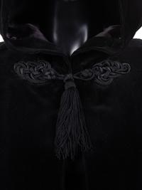 Saint Laurent Rive Gauche Hooded Velvet Cape, 1970s
