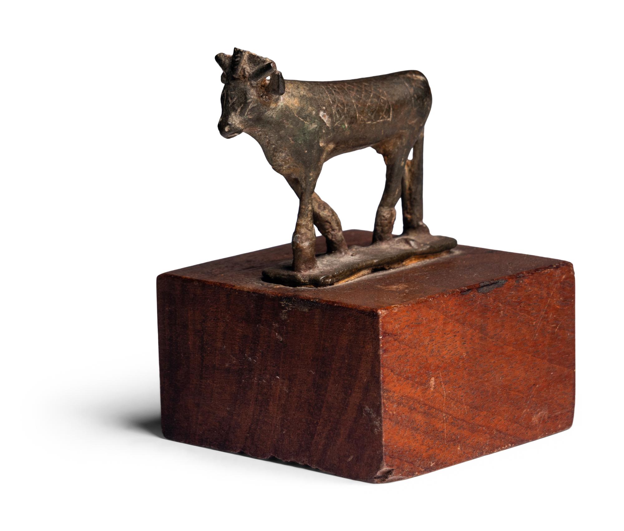 An Egyptian Bronze Apis Bull