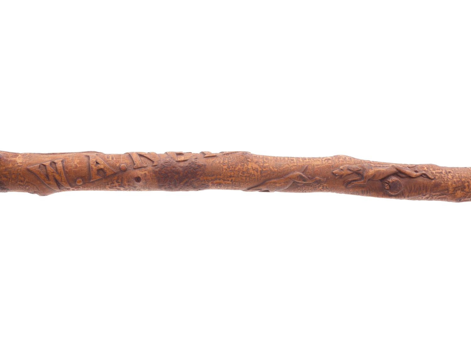 A Pennsylvania Folk Art Carved Cane