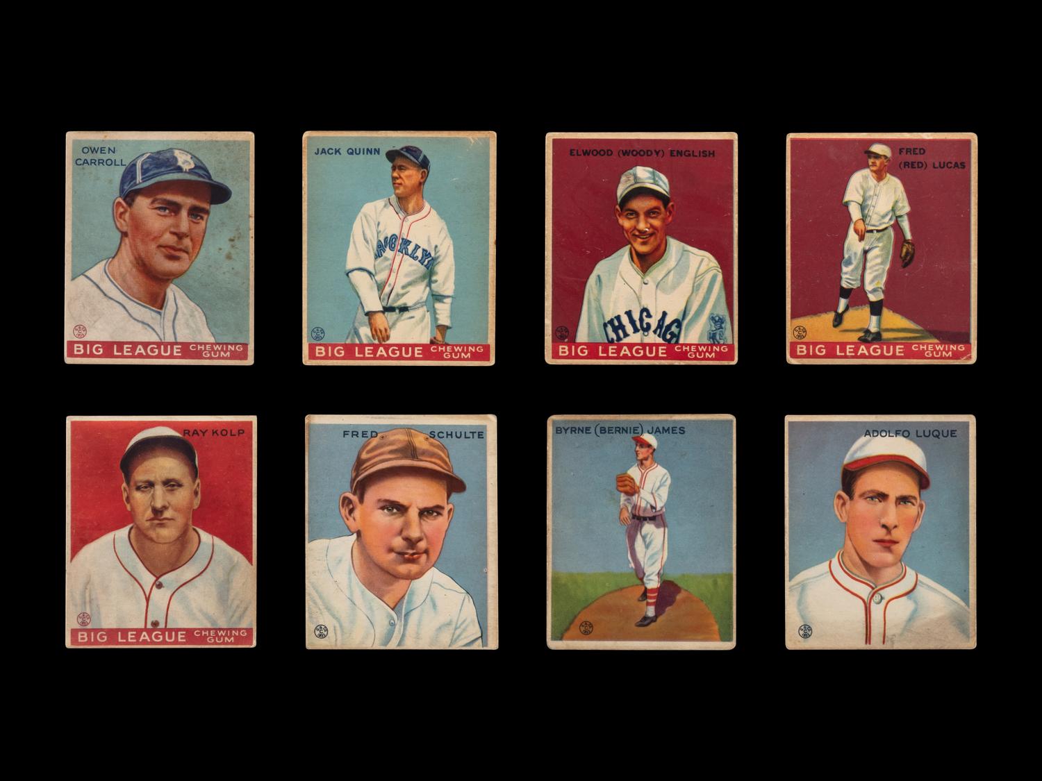 A Collection of 1933 Goudey Baseball Cards