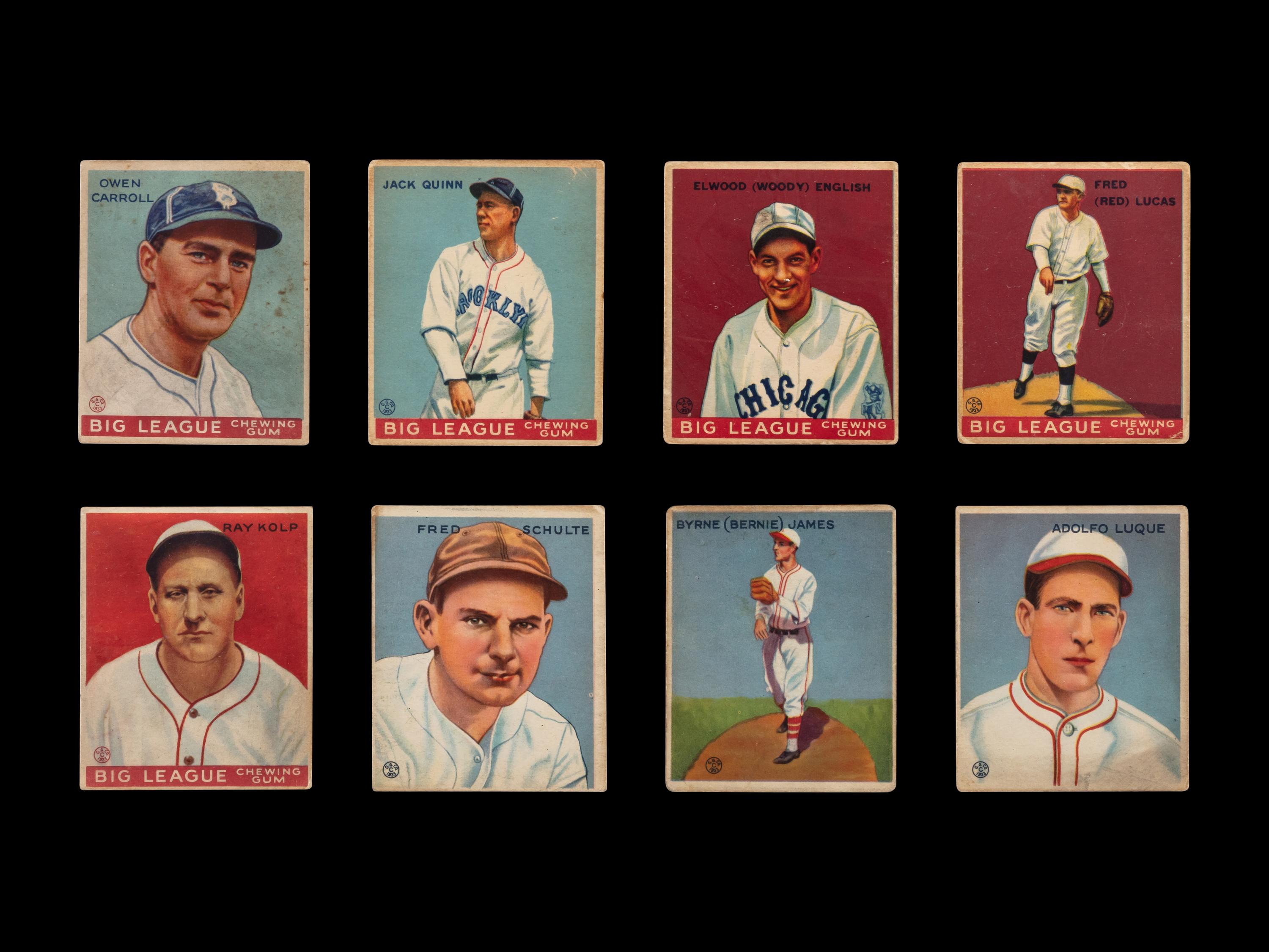 A Collection of 1933 Goudey Baseball Cards
