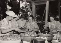 A group of five photographs ( Parishoners Peeling Tomatoes, Bardstown, KY, 1940; Breathitt County, KY, 1940; Radford, VA Farm, 1941; Riner, VA , 1941; Cattle Guard, 1941)
