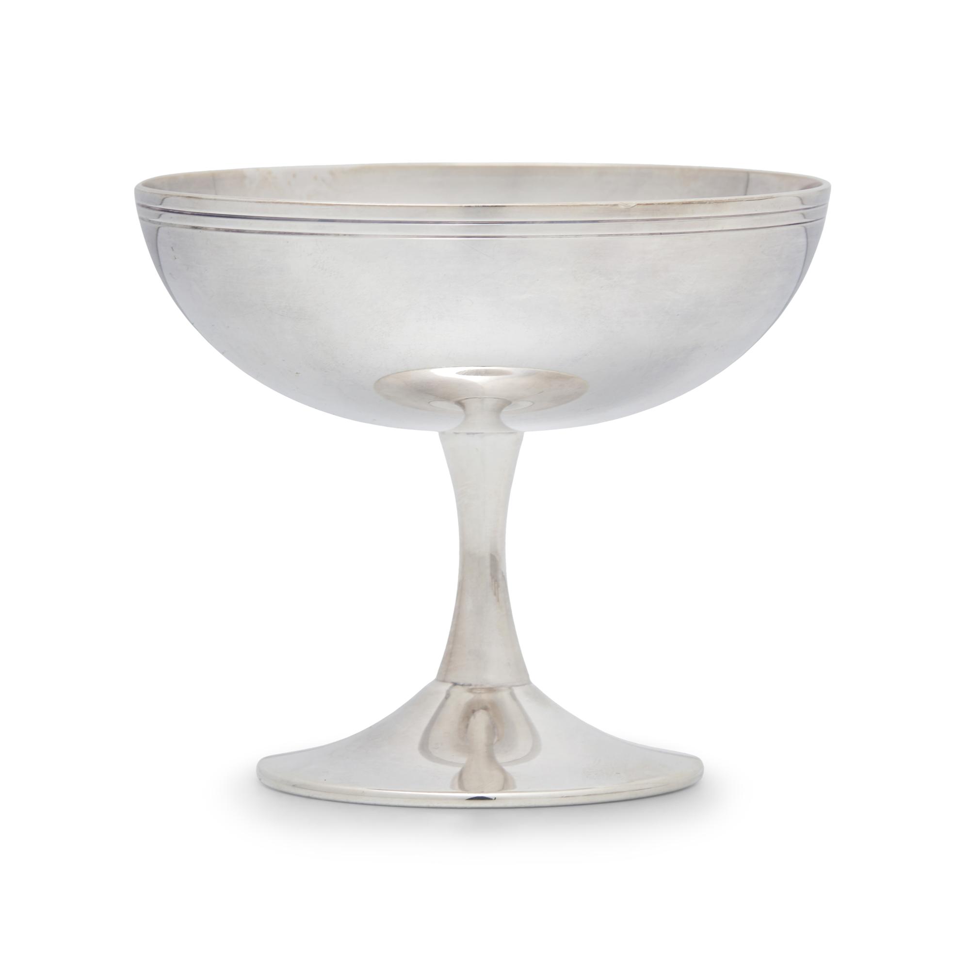 A Set of Eight Christofle Silver-Plate Sorbet Coupes