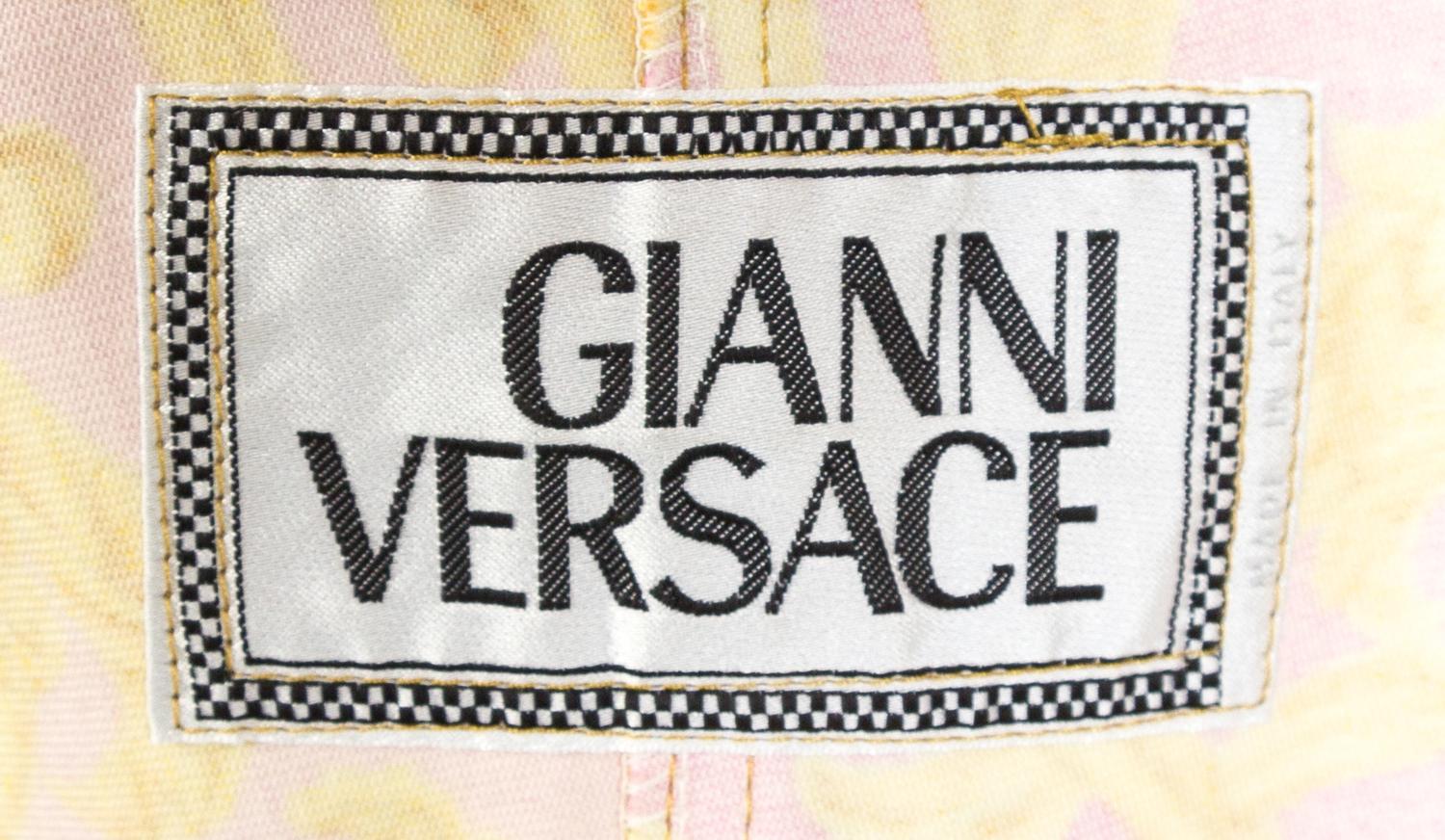 A Gianni Versace Cotton Atelier Print Jacket, No size.