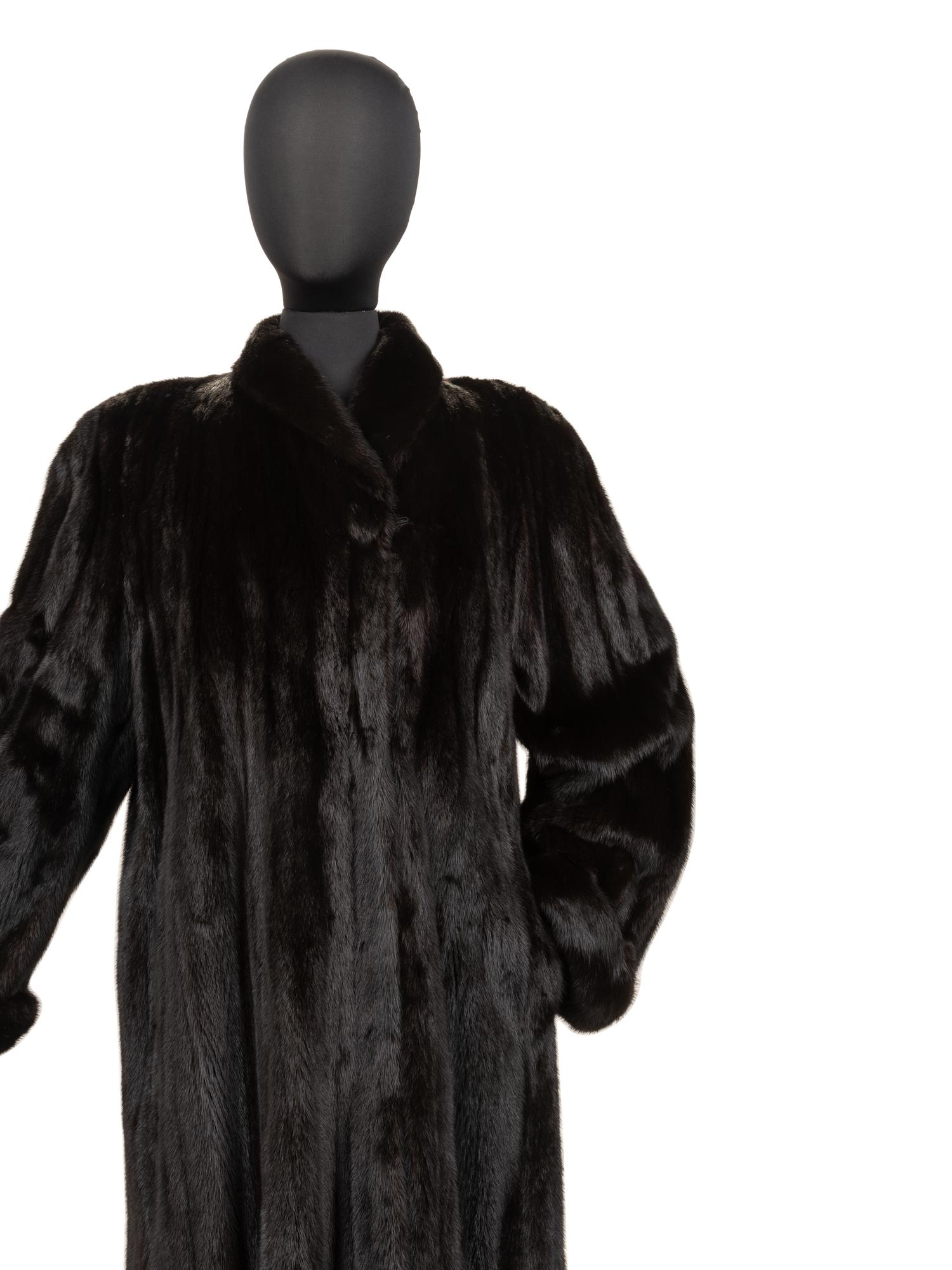 Unlabeled Mink Fur Coat, 1980-2000s