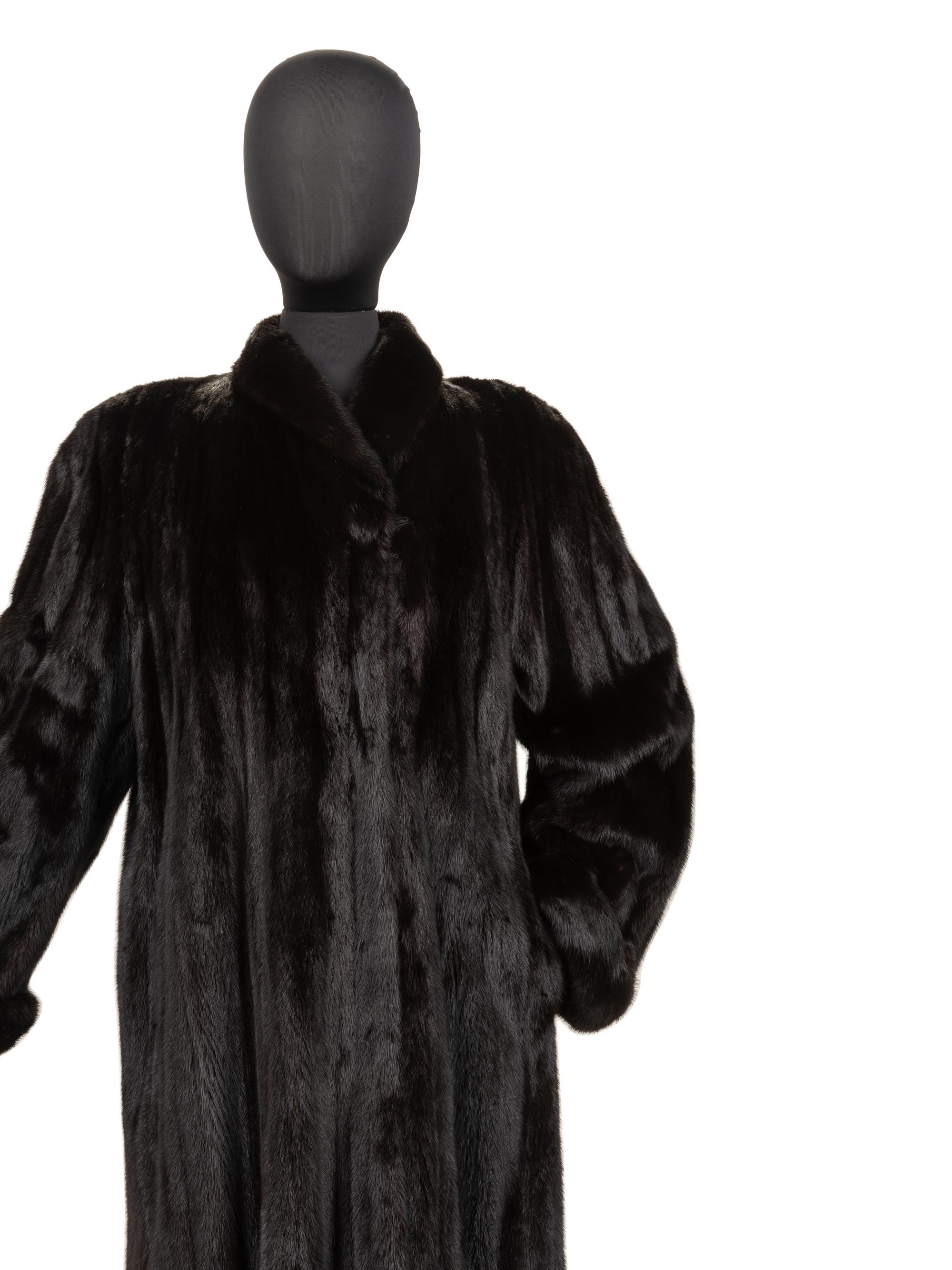 Unlabeled Mink Fur Coat, 1980-2000s