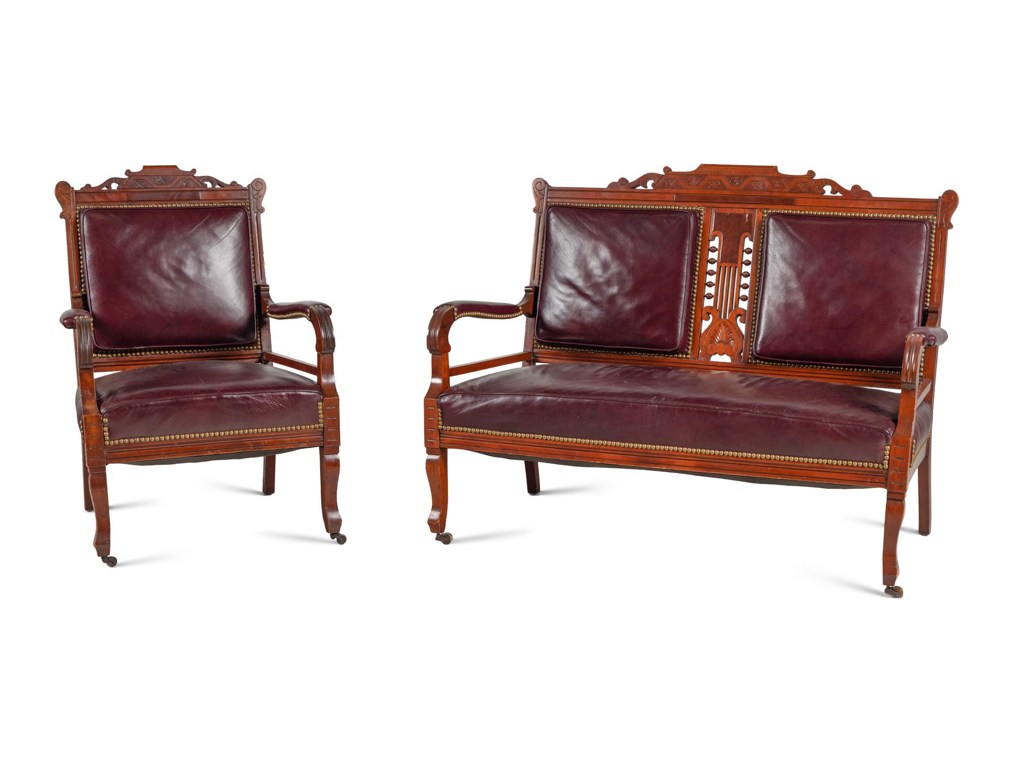An American Walnut Settee