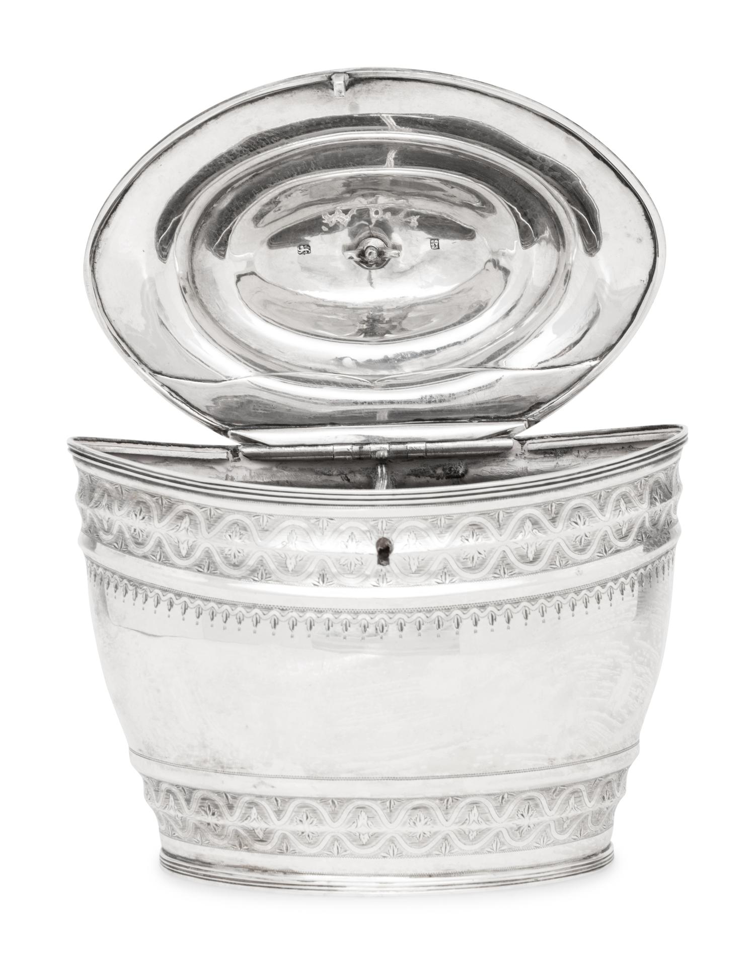 A George III Silver Tea Caddy