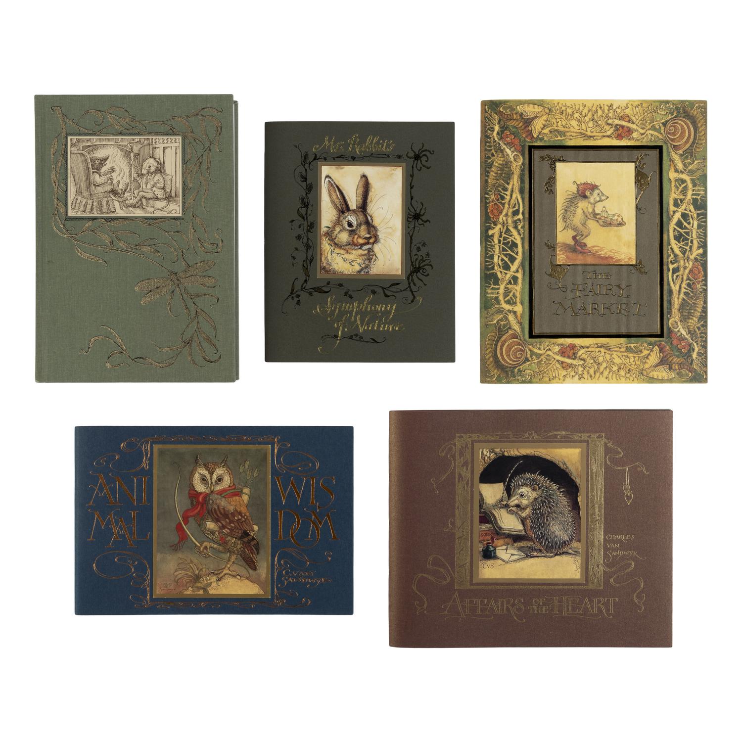 Van Sandwyk, Charles (b. 1966), illustrator. A group of 5 titles, one signed, comprising: