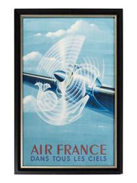 [TRAVEL]. ATELIER PERCEVAL, artist. Air France / Dans Tous Les Ciels . Paris: Perceval, [1948].
