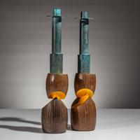 Wendell Castle (American, 1932–2018) — Pair of Candlesticks, 1990