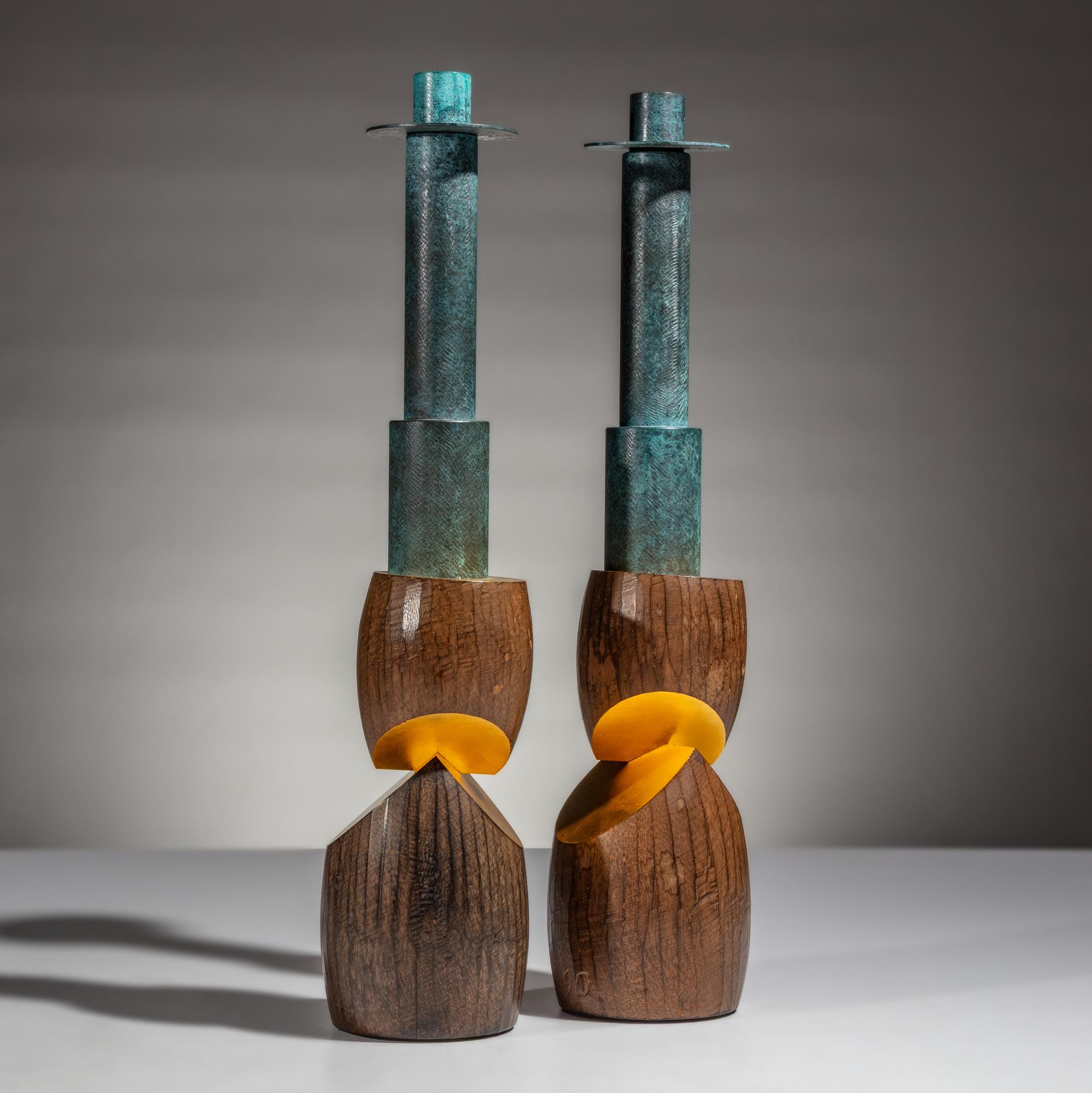Wendell Castle (American, 1932–2018) — Pair of Candlesticks, 1990