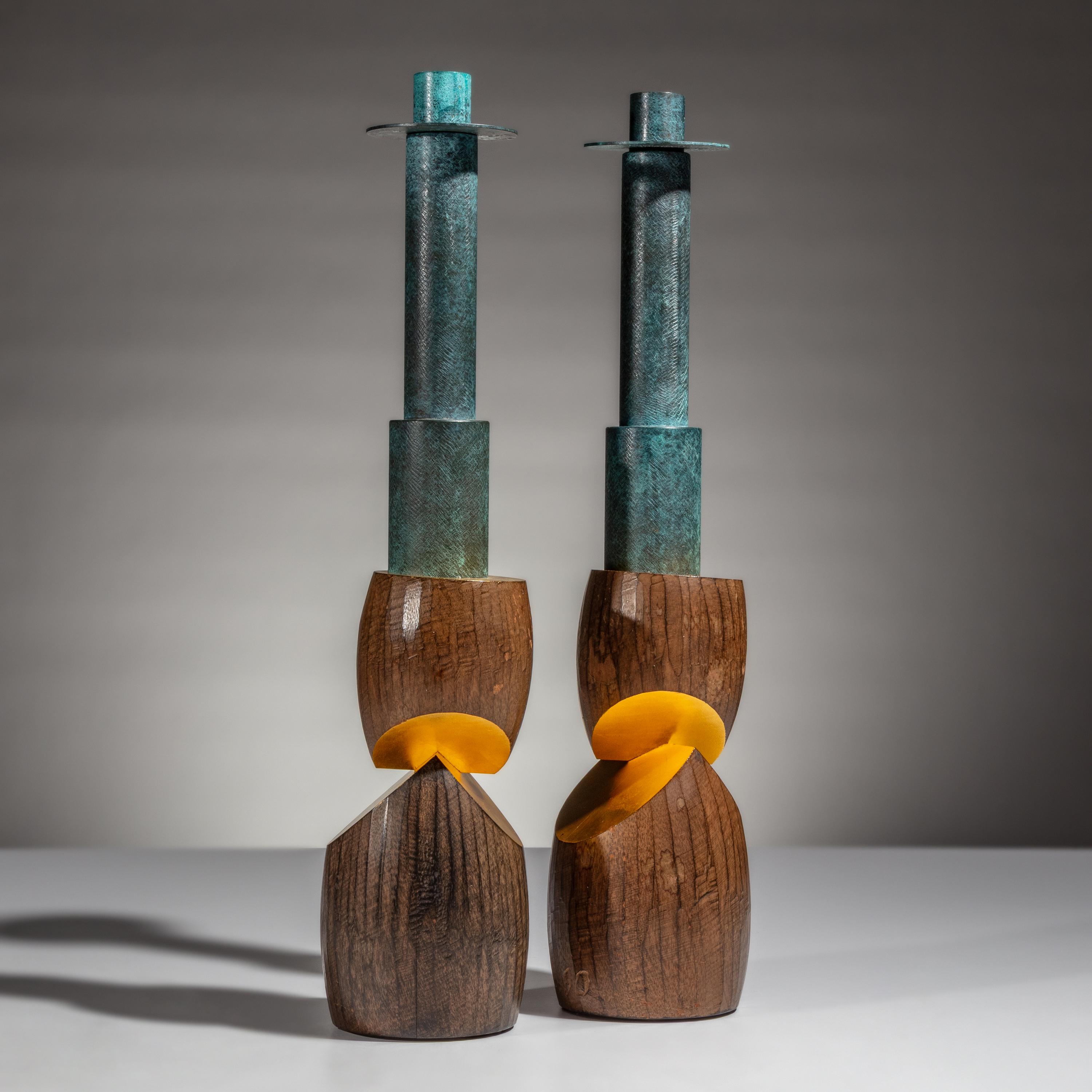 Wendell Castle (American, 1932–2018) — Pair of Candlesticks, 1990