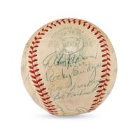 A 1958 Washington Senators Team Signed Autograph Baseball