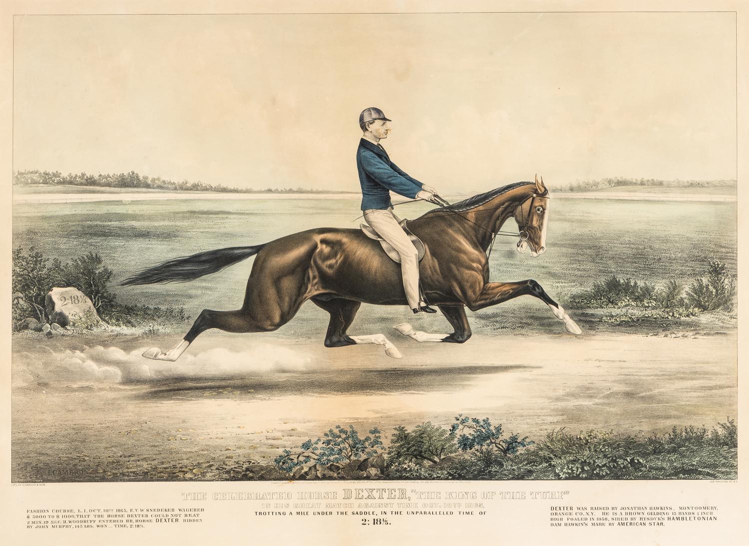 [HORSE RACING SCENES] -- CURRIER and IVES, publishers -- After John Cameron, or Thomas Worth