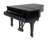 A Steinway and Sons Black Lacquer Grand Piano