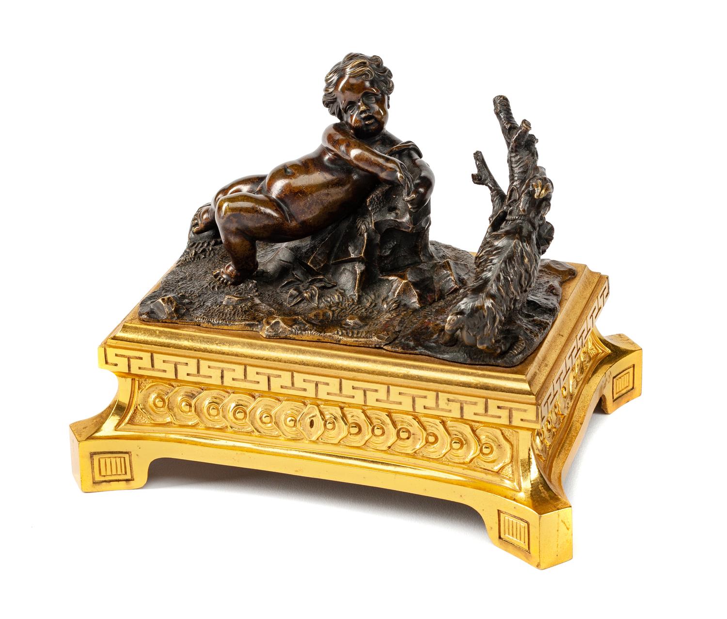 A Bronze Figural Group