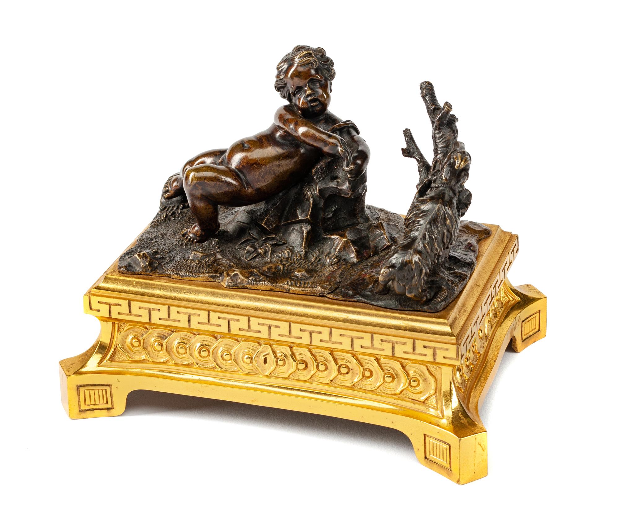 A Bronze Figural Group