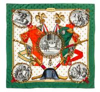 An Hermes 90cm Silk Jacquard Scarf, 36"x36".
