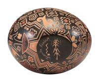 Polychrome Pottery Vase, Collabrative Work
