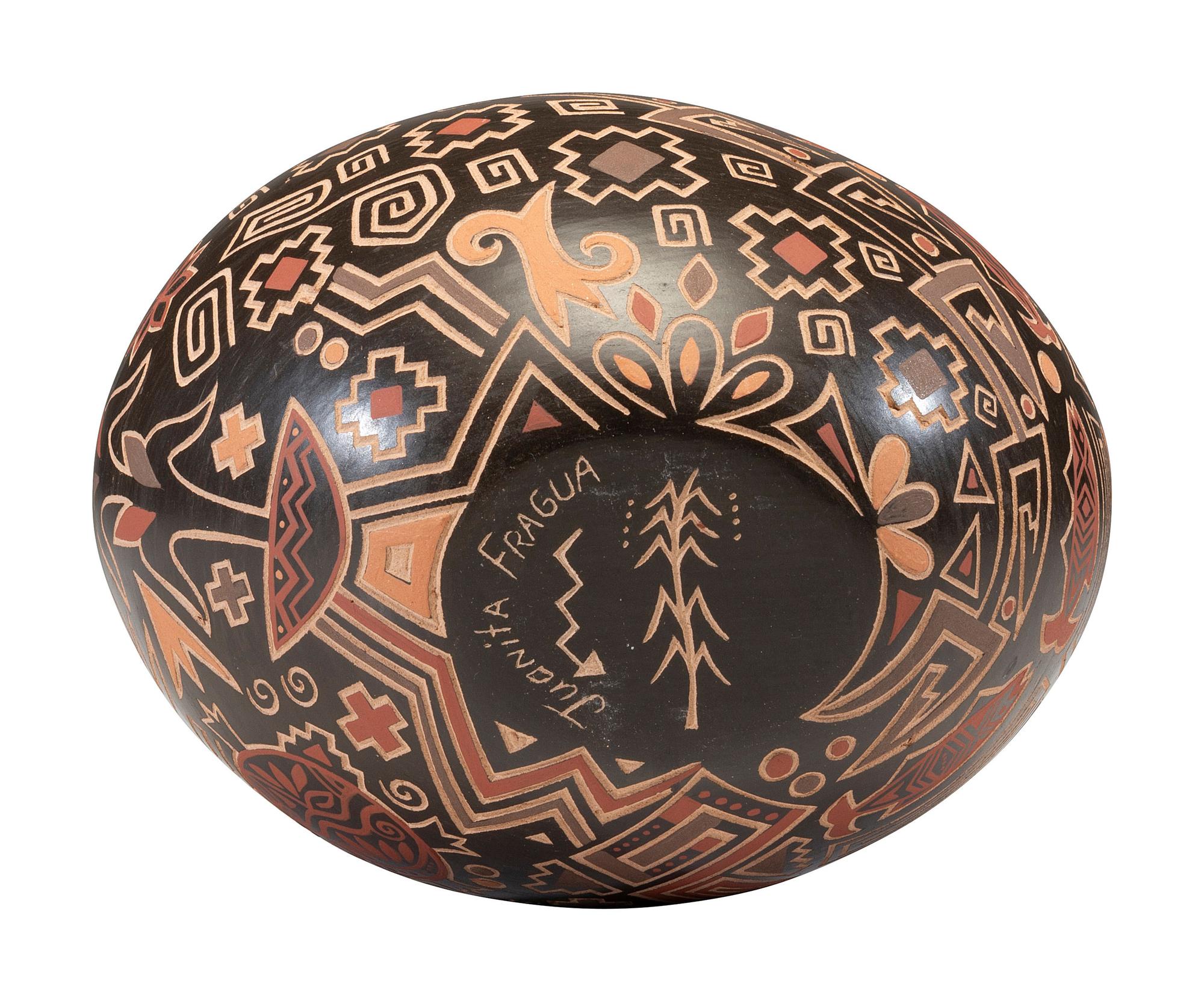 Polychrome Pottery Vase, Collabrative Work