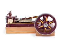 A Painted Metal Mill Steam Engine Model