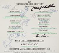 A Group of Three Chrysler All-Star Golf Shootout Signed Autograph Invitations Including Multiple Chicago Hall of Famers (Beckett Authentication Services BAS Certified),