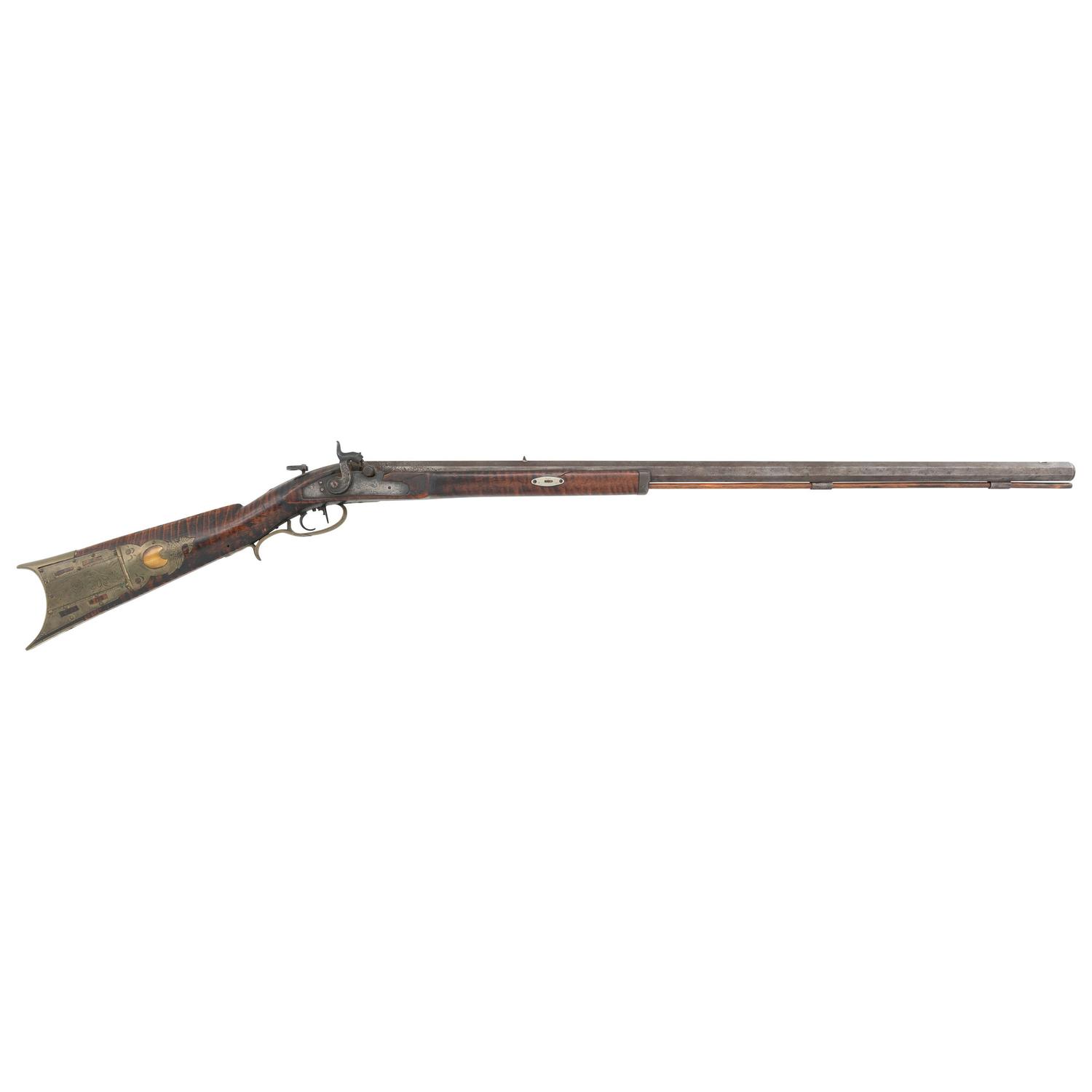 Leman Half Stock Percussion Target Rifle with Peep Sight
