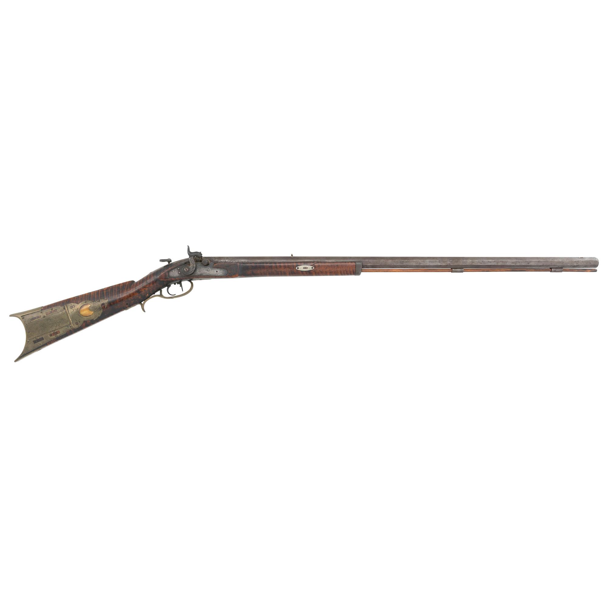 Leman Half Stock Percussion Target Rifle with Peep Sight