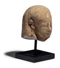 An Egyptian Faience Ushabti Head