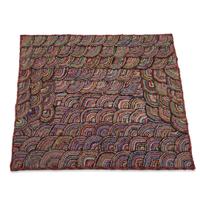 "Clamshell" pattern hooked rug 20th century
