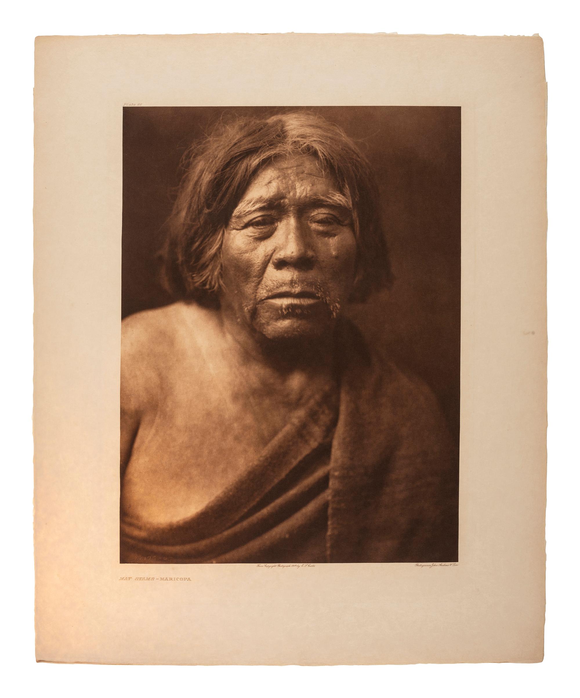 CURTIS, Edward (1868-1952). A group of 18 photogravure portraits.